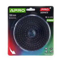 Коло алмазне шліфувальне на липучці 100мм Р1000 APRO PRO