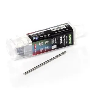 Сверло по металлу HSS/M2 (6542) Ø2.0мм (тубус, кратно 10шт) PRO APRO №3