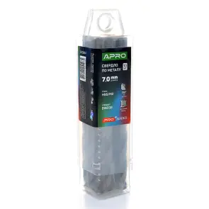 Сверло по металлу HSS/M2 (6542) Ø7.0мм (тубус, кратно 10шт) PRO APRO №2