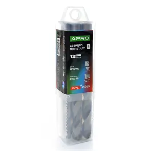 Сверло по металлу HSS/M2 (6542) Ø12.0мм (тубус, кратно 5шт) PRO APRO №2