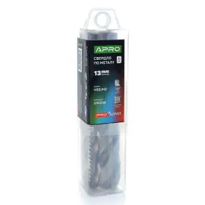 Сверло по металлу HSS/M2 (6542) Ø13.0мм (тубус, кратно 5шт) PRO APRO №2