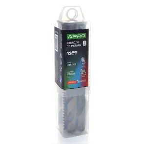 Сверло по металлу HSS/M2 (6542) Ø13.0мм (тубус, кратно 5шт) PRO APRO №3