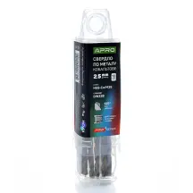 Сверло по металлу кобальтовое HSS-Co/M35 Ø2.5мм (тубус, кратно 10шт) PRO APRO