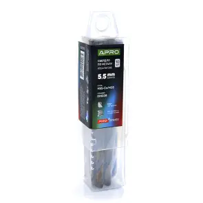 Сверло по металлу кобальтовое HSS-Co/M35 Ø5.5мм (тубус, кратно 10шт) PRO APRO №2