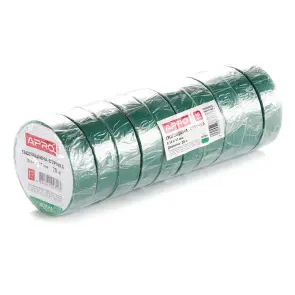Изоляционная лента зеленая 0.14х17мм 20м (пачка, кратно 10шт) APRO №5