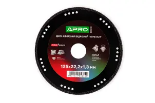 Диск алмазный по металлу 125х1.3х22.2 APRO №2