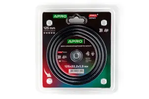 Диск алмазный по металлу 125х1.3х22.2 APRO №3