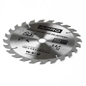 Диск пильный по дереву 180х22,2х24T APRO №3