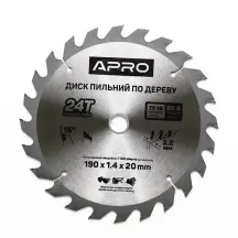Диск пильный по дереву 190х20х24T APRO