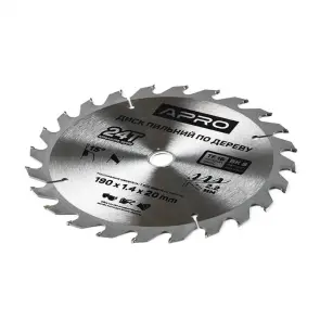 Диск пильный по дереву 190х20х24T APRO №3