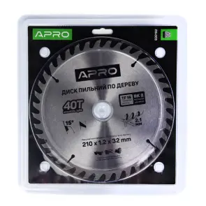 Диск пильний по дереву 210х32(30)х40Т APRO №3