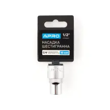 Насадка шестигранная CrV 1/2 10мм APRO