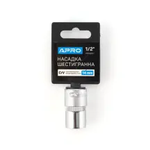 Насадка шестигранна CrV 1/2 14мм APRO