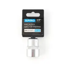 Насадка шестигранная CrV 1/2 20мм APRO