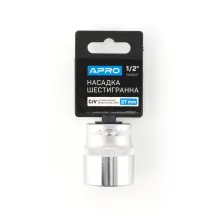Насадка шестигранна CrV 1/2 27мм APRO