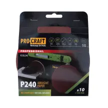 Круг шліфувальний самозачепний Procraft K150.240 UNIVERSAL (набір 10 шт.)