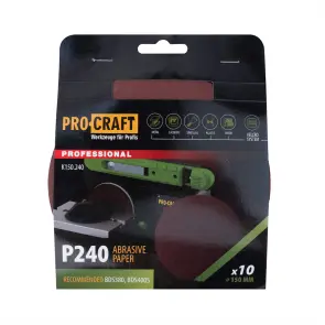 Круг шлифовальный самозацепной Procraft K150.240 UNIVERSAL (набор 10 шт.) №1