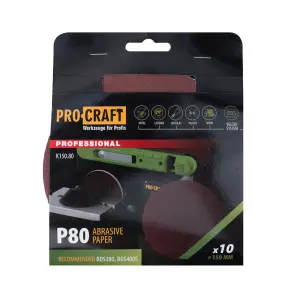 Круг шлифовальный самозацепной Procraft K150.80 UNIVERSAL (набор 10 шт.) №1