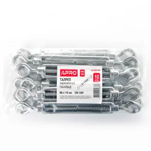 Стяжка кованая М8х110 кр/кольцо нержавеющая А2 APRO №4