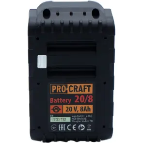 Акумуляторна батарея Procraft Battery20/8 (20В, 8Аг) №4