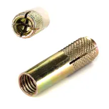 Дюбель забивной стальной М16/20*65 цинк жёлтый (ящ. 250 шт.) APRO