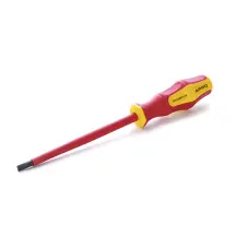 Отвертка диэлектрическая PH2x100 CrV (Phillips) обрезиненная APRO
