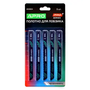 Полотно для лобзика (дерево) 100/75мм 2,5 мм 10TPI чистый прямой T101B APRO №3