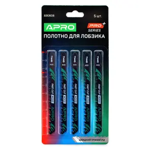 Полотно для лобзика (дерево) 100/75мм 4 мм 6TPI быстрый прямой T144D APRO №3