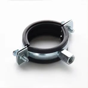 Хомут трубний 75-80мм (2 1/2'') М8/М10 з комб. гайкою APRO №2