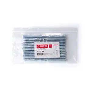Винт-шуруп М8x120мм. (шпилька двухрезьбовая) TORX (пач. 10 шт.) APRO №6