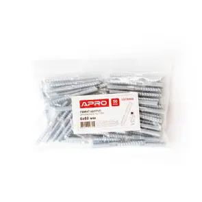 Винт-шуруп М6x120мм. (шпилька двухрезьбовая) TORX (ящ. 750 шт.) APRO №6