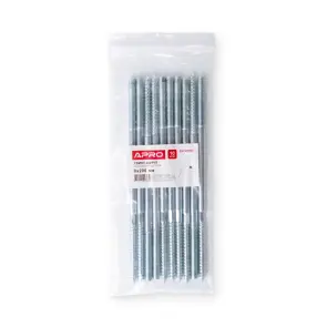 Гвинт-шуруп М8x200мм. (шпилька дворізьбова) TORX (ящ. 280 шт.) APRO №6