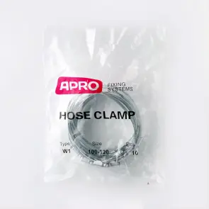 Хомут червячный оцинкованный W1 20-32мм (пач 50шт) APRO №5