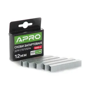 Скобы закаленные 12х11.3х0.7мм 1000шт APRO №2