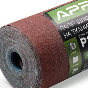 Бумага шлифовальная P120 рулон 200мм*10м (тканевая основа) APRO №4