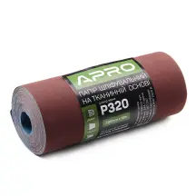 Папір шліфувальний P320 рулон 200мм*10м (тканинна основа) APRO