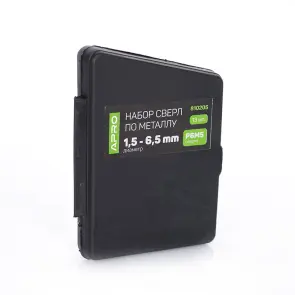 Набор сверл по металлу Р6М5 пласт бокс 1,5-6,5мм 13шт APRO №4