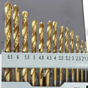 Набір свердел до металу Р6М5 титан метал бокс 1,5-6,5мм 13шт APRO №4