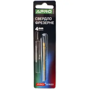 Свердло фрезерне Ø4мм APRO №3