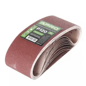 Лента шлифовальная бесконечная APRO P120 75?457мм (10шт) №1