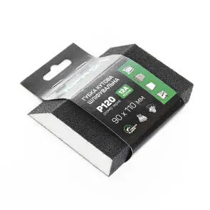 Губка шлифовальная APRO четырехсторонняя угловая P120 №1