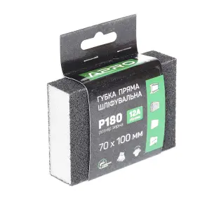 Губка шліфувальна APRO чотирьохстороння пряма P180 №3