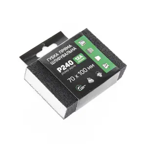 Губка шлифовальная APRO четырехсторонняя прямая P240 №1
