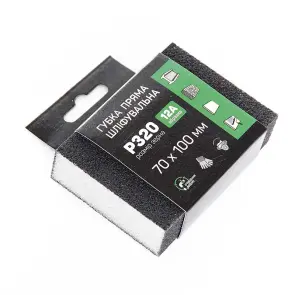 Губка шлифовальная APRO четырехсторонняя прямая P320 №1