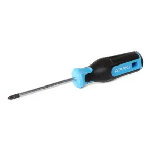 Отвертка крестовая обрезиненная рукоятка CrV PH1x100 (Phillips) APRO №2