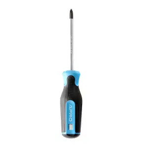 Отвертка крестовая обрезиненная рукоятка CrV PH1x100 (Phillips) APRO №3