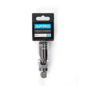 Карданний перехідник з отвором для воротка CrV 1/2 APRO №3