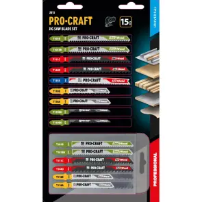 Набір пильних полотен для лобзика Procraft JB15 №2