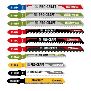 Набор пильных полотен для лобзика Procraft JB10 №1