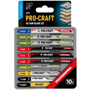 Набор пильных полотен для лобзика Procraft JB10 №2